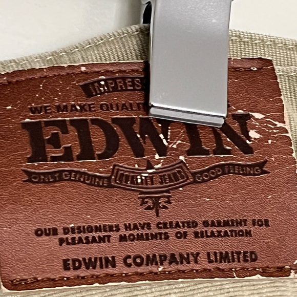 EDWIN vintage beige denim jeans size 40W BNWT - Picture 6 of 9